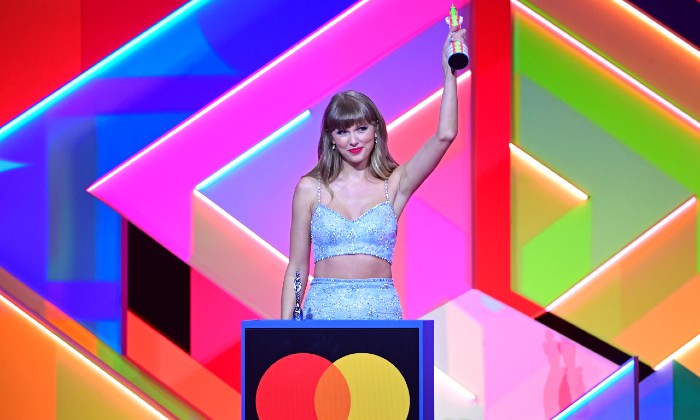 Taylor Swift at the 2021 Brit Awards / Photo credit: Ian West/PA Wire/PA Images
