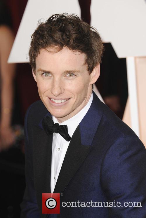 Eddie Redmayne at the 2015 Oscars