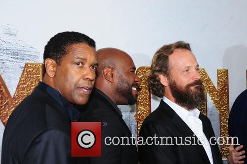 Denzel Washington, Antoine Fuqua and Peter Sarsgaard