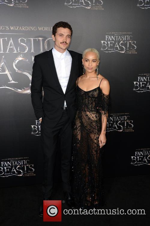 Karl Glusman and Zoe Kravitz